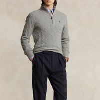 Polo Ralph Lauren Cable-Knit Cotton Half-Zip Jumper