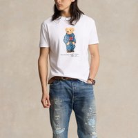 Polo Ralph Lauren Classic Denim Bear Cotton-Jersey T-Shirt