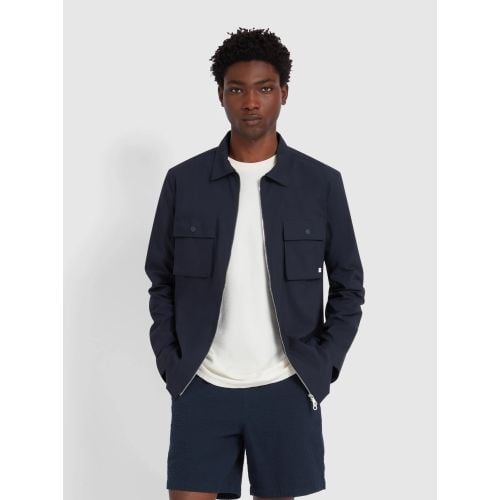 Farah Mens True Navy Lynden Long Sleeve Shirt