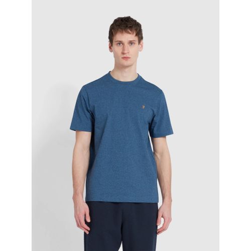 Farah Mens Cold Metal Marl Danny Regular Fit T-Shirt