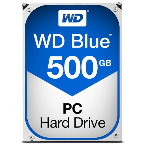 Western Digital Blue. HDD capacity: 500 GB HDD speed: 7200 RPM Storage drive buffer size: 32 MB HDD size: 3.5" Interface: Serial ATA III