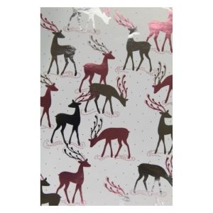 Pink and Silver Christmas Gift Wrap 3M