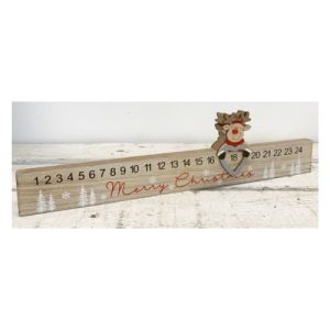 Handmade Wooden Reindeer Advent Count Down