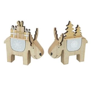 Handmade Wooden Reindeer Christmas Decorations