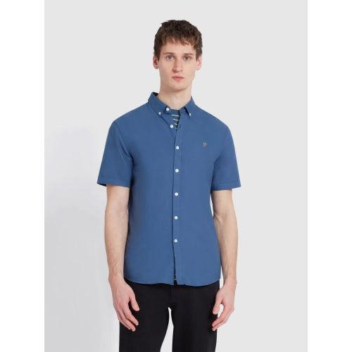 Farah Mens Cold Metal Brewer Button Down Shirt