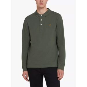 Farah Mens Rosemary Blanes Long Sleeve Polo Shirt