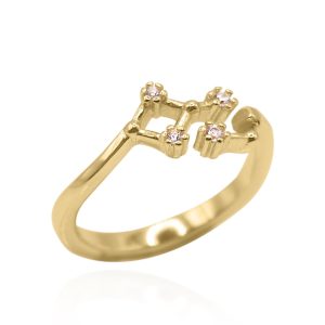 Sidrah Zodiac Constellation Ring | 18K Gold Plated