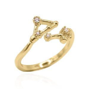 Sidrah Zodiac Constellation Ring | 18K Gold Plated