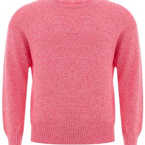 Maglia Girocollo in Cotone Rosa Gran Sasso
