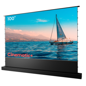 100'' -120'' Motorisierte bodenaufsteigende Projektorleinwand