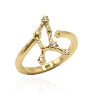 Sidrah Zodiac Constellation Ring | 18K Gold Plated