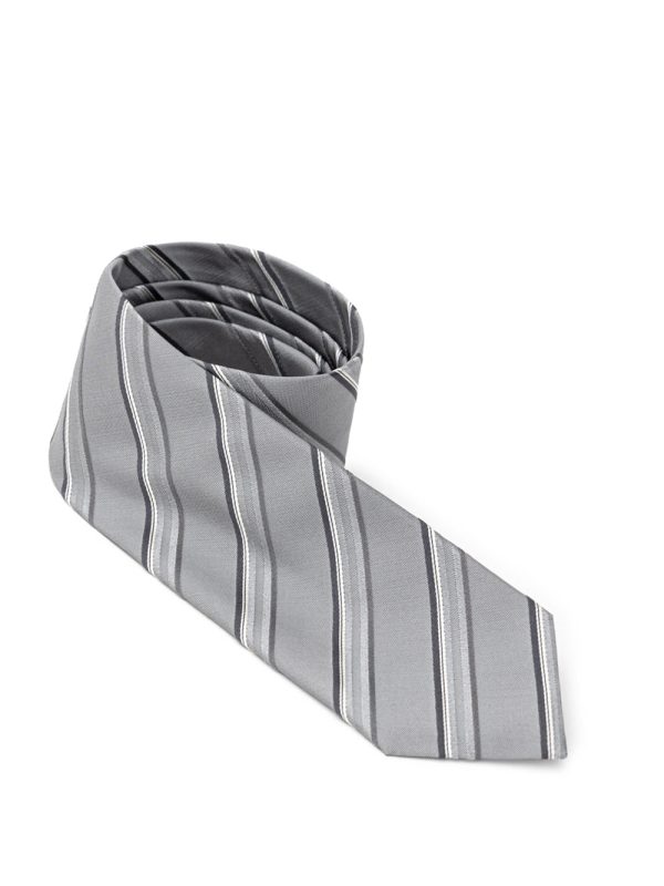7 cm tie in black silk jil sander