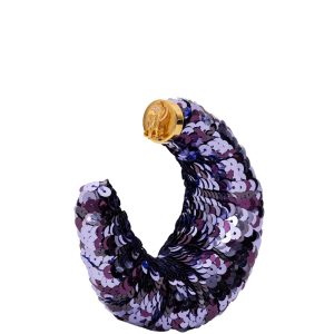 Croissant crock earrings with sequins Tom Ford