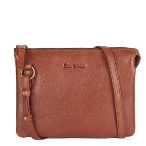 Barbour Lochy Leather Crossbody Bag Classic Brown