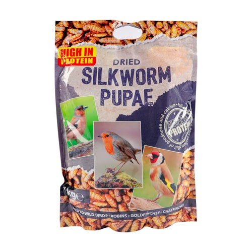 Dried Silkworm Pupae Bird Food 1kg
