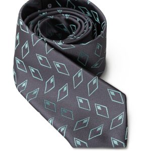 Giorgio Armani anthracite tie in silk