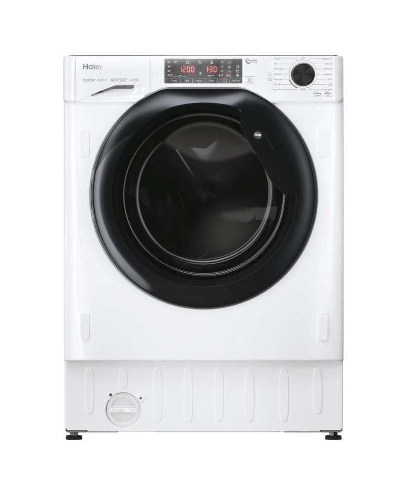 Haier HWDQ90B416FWB Built-in Series 4 9kg / 5kg 1600 Spin Washer Dryer