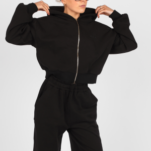 Ultra Soft Black Zip Hoodie