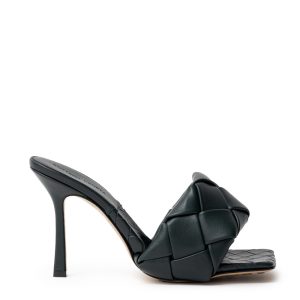 Sandal Mule Lido in dark green Bottega Veneta