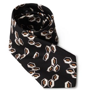 Giorgio Armani black tie in silk