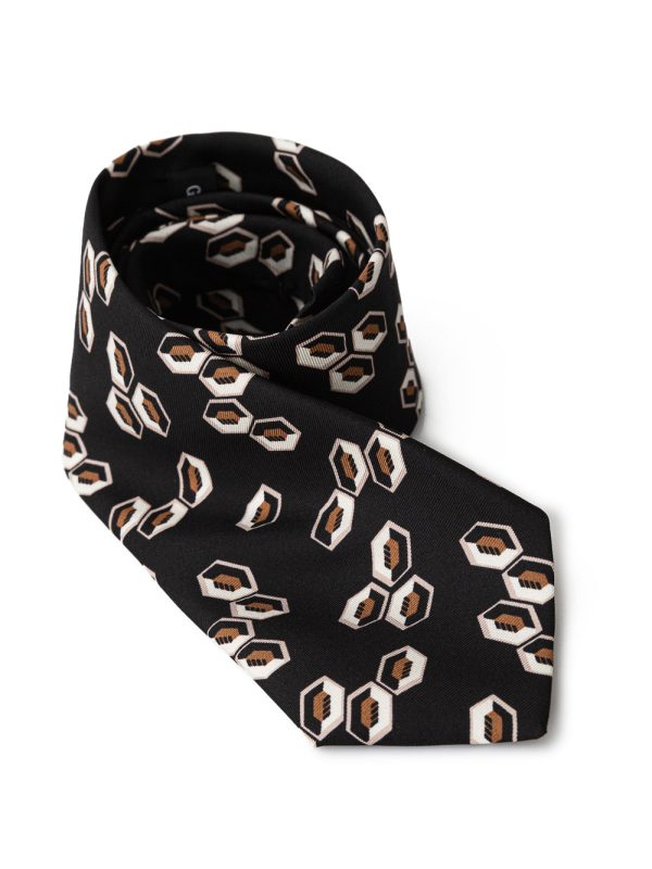Giorgio Armani black tie in silk