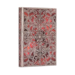 Garnet (Silver Filigree Collection) Midi Lined Softcover Flexi Journal