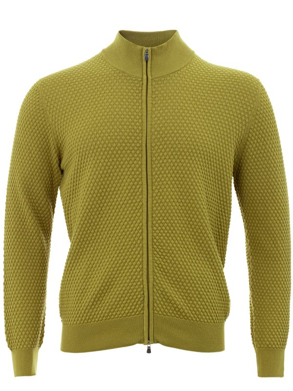 Maglia Cardigan Color Senape Gran Sasso