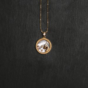 Asta Zodiac Star Sign Necklace - Mother of Pearl | 18K Gold Plated