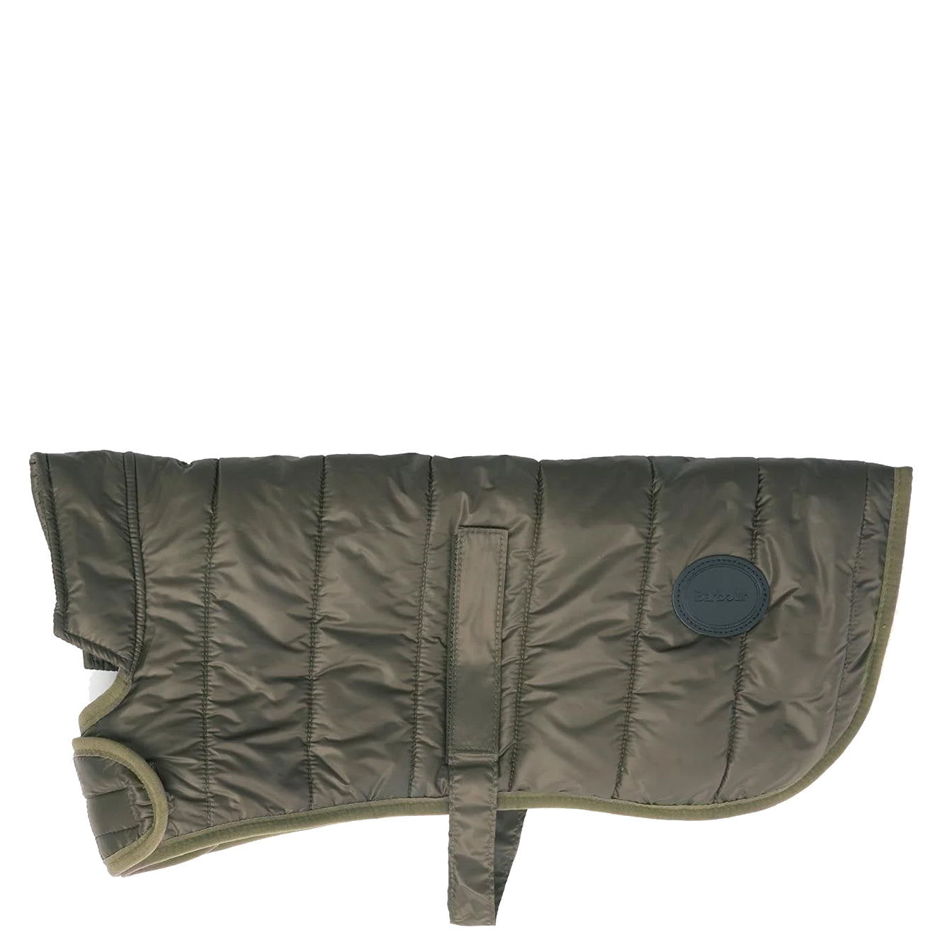 Barbour Baffle Quilted Dog Coat Dark Olive