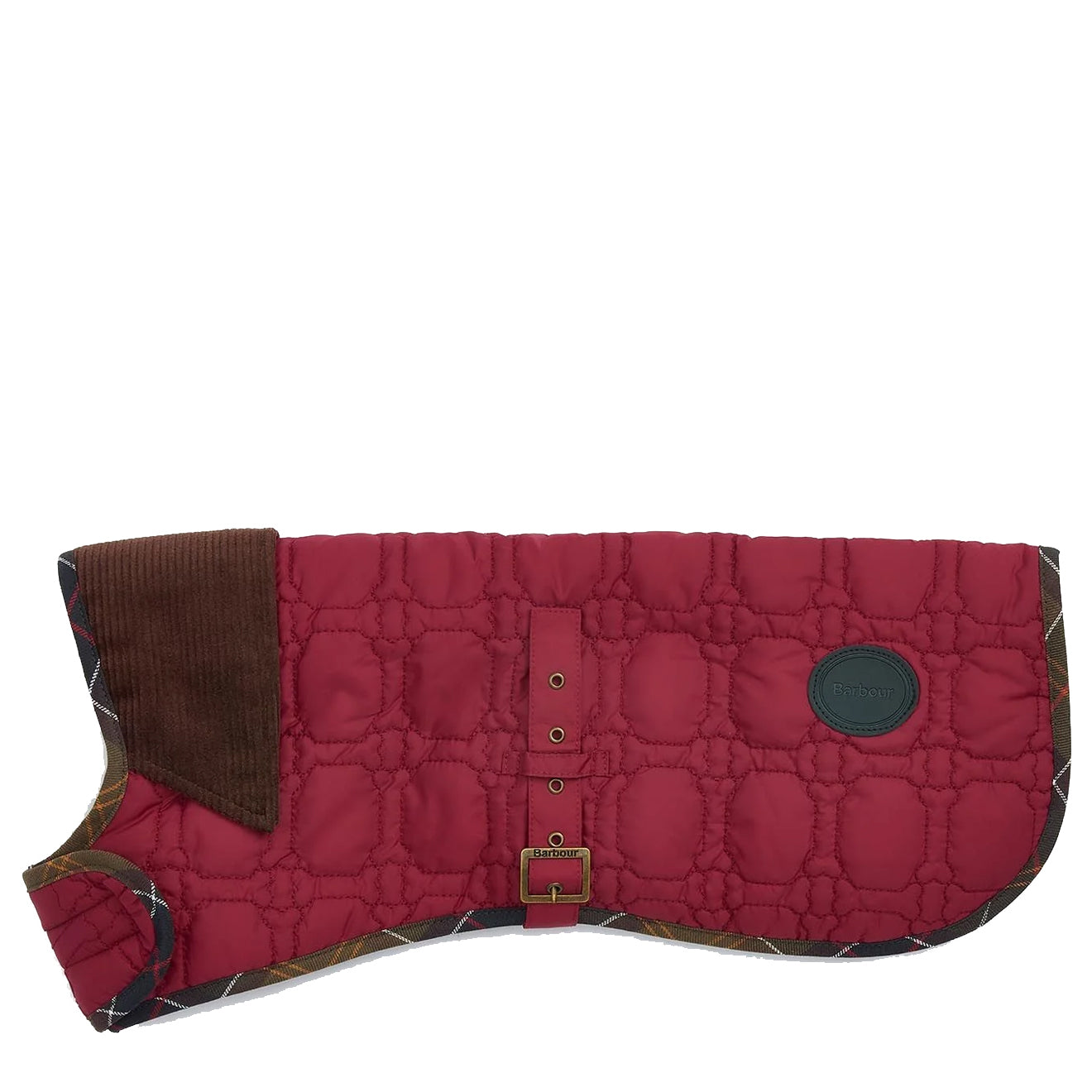Barbour Dog Bone Quilted Dog Coat Cranberry