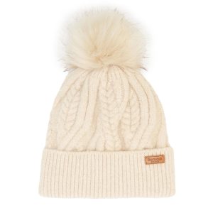 Barbour Elsdon Beanie Hat Eggshell