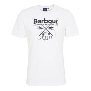 Barbour Fly Graphic T-Shirt Classic White