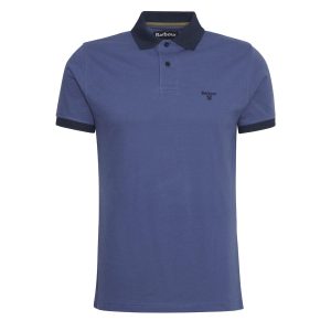 Barbour Lynmouth Tipped Tailored Fit Polo Shirt Oceana