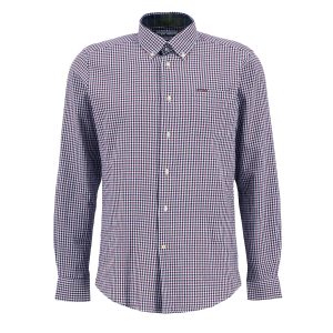 Barbour Padshaw Tailored Gingham Shirt Rich Red