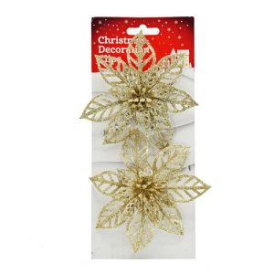 Christmas Glitter Clip Decorations 2 Pk