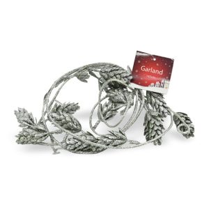 Glitter Foliage Garland Assorted Colours L 147cm