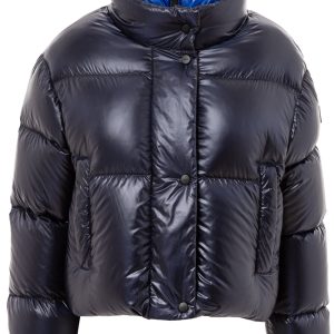 Piumino Corto con colletto a contrasto ADD