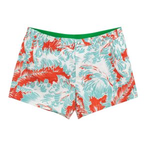 Sea Boxer with printing Feather in Red/Azzurro Bottega Veneta