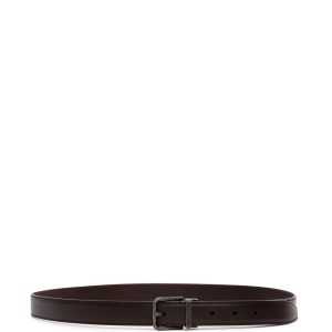 Dolce & Gabbana brown leather belt