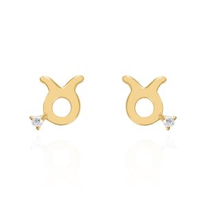 Kali Zodiac Symbol Stud Earrings | 18K Gold Plated