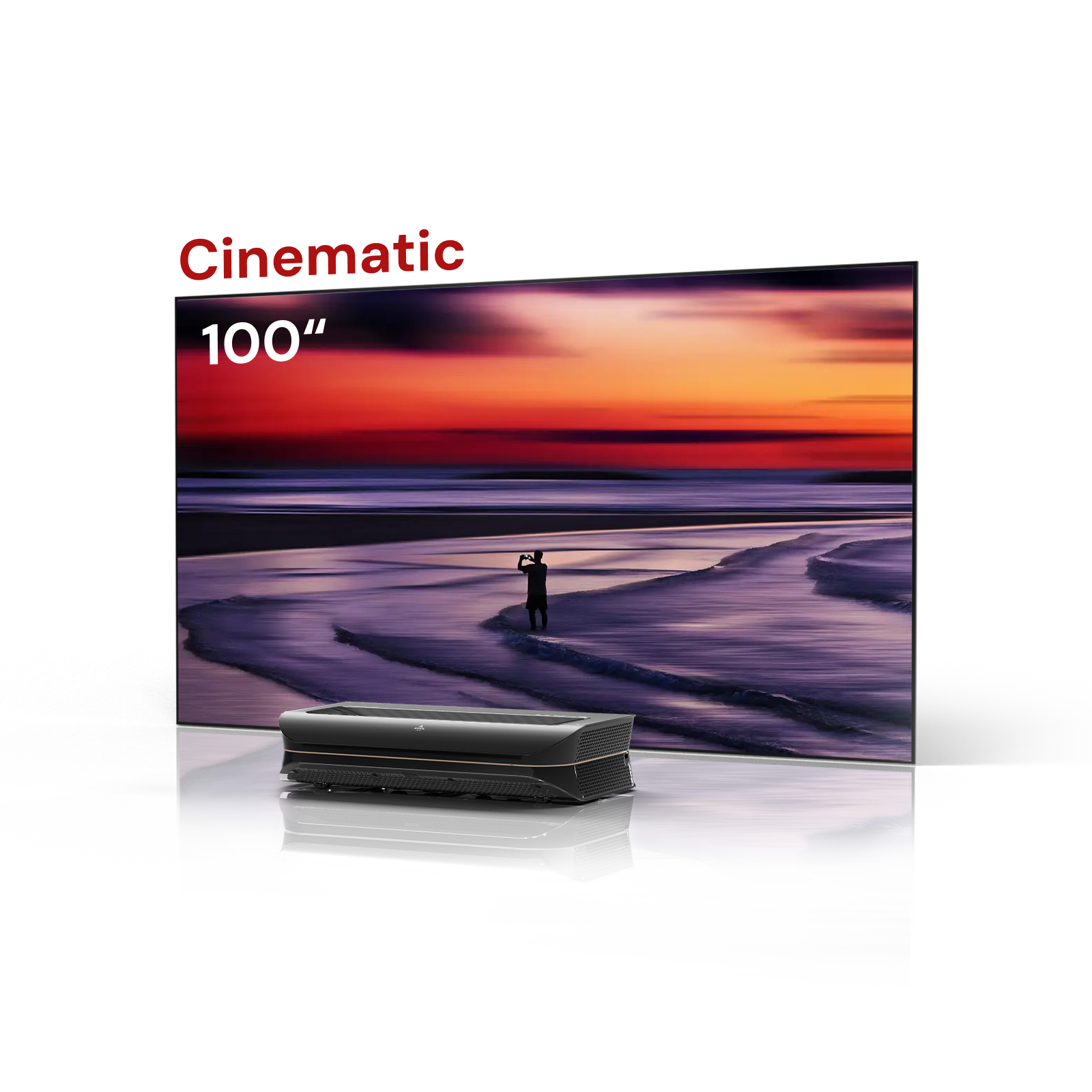 LTV-3000 Pro + 100''-132'' Cinematic ALR Leinwand Paket