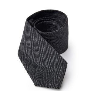 7 cm tie in black silk classic print jil sander