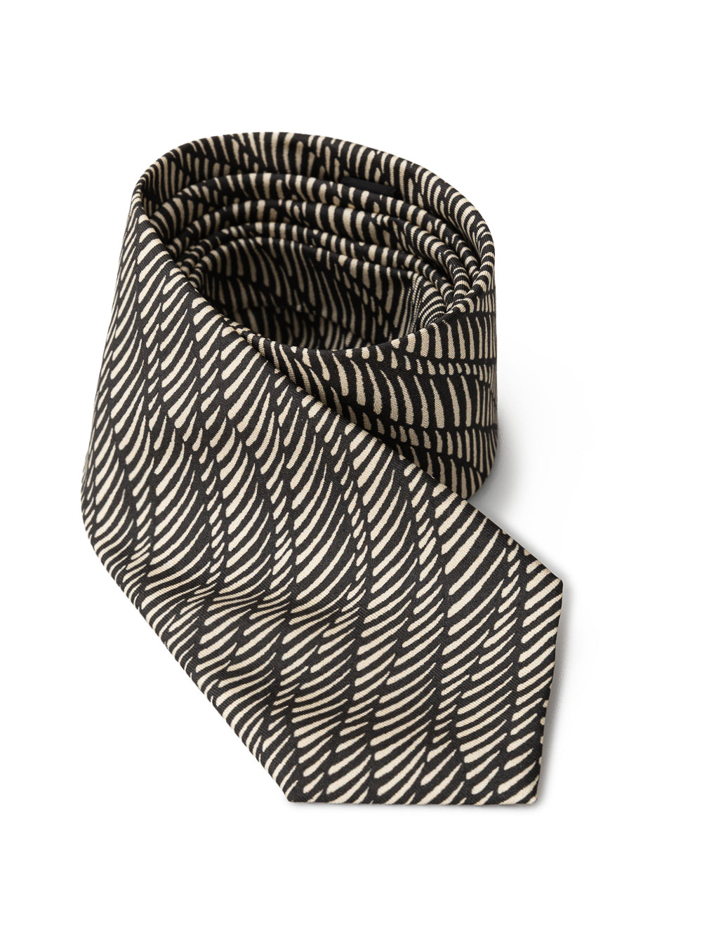 Giorgio Armani silk print tie with zebra print