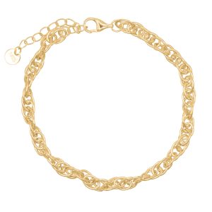 Monica Cable Bracelet | 18k Gold Plated