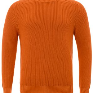 Maglia Girocollo in Cotone Arancione Gran Sasso