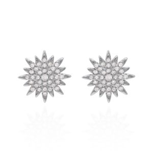 Rhea Starburst Stud Earrings | 925 Sterling Silver