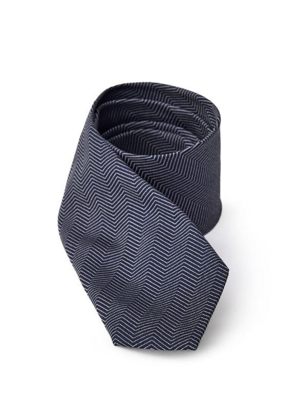 Blue Silk Tie 7 cm Jil Sander