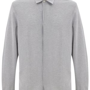 Camicia Corneliani grigio manica lunga