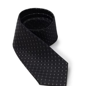 Cravatta con stampa geometrica in seta Dolce & Gabbana