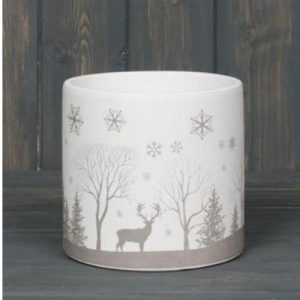 Christmas Medium Snowflake Pot